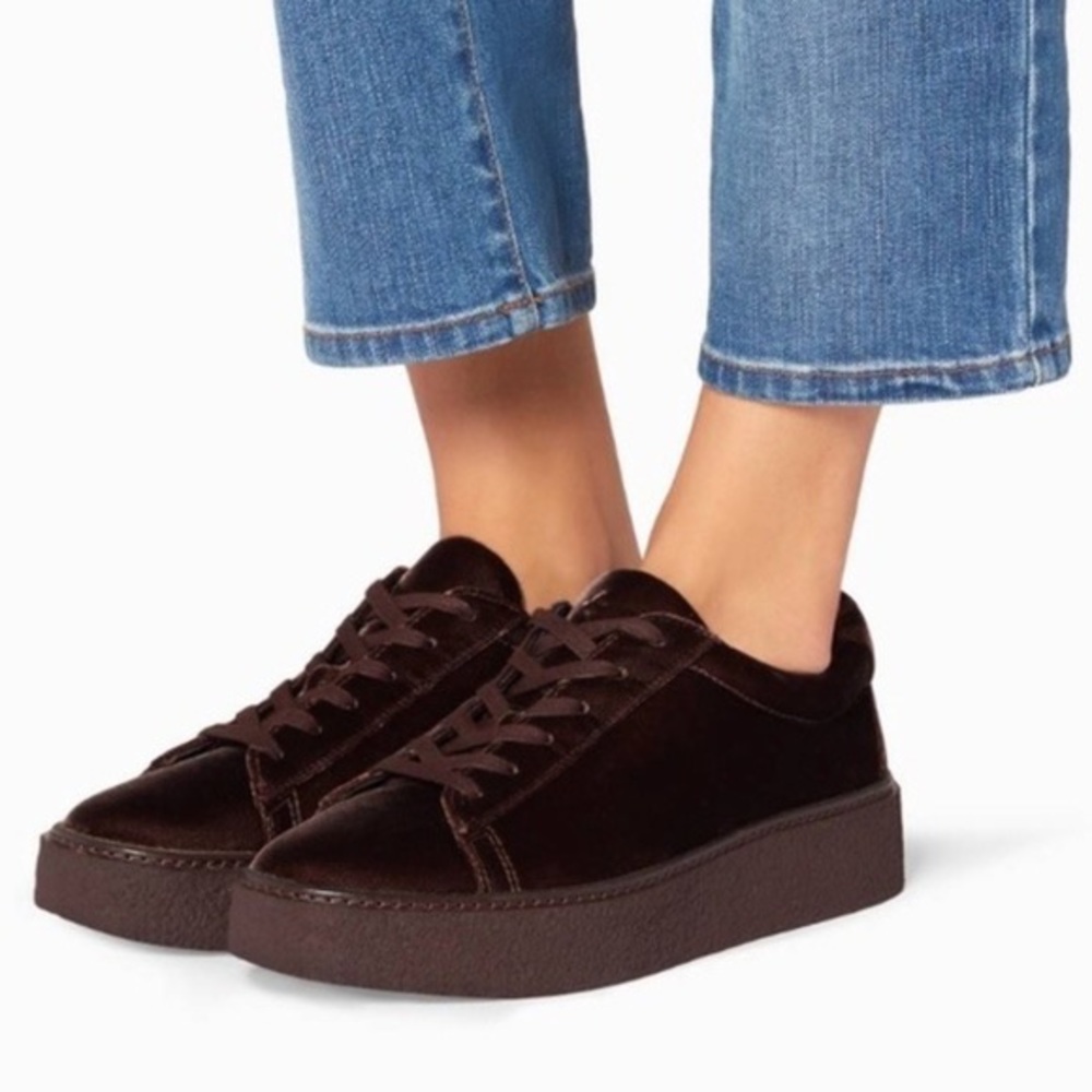 vince rhea leather platform sneakers